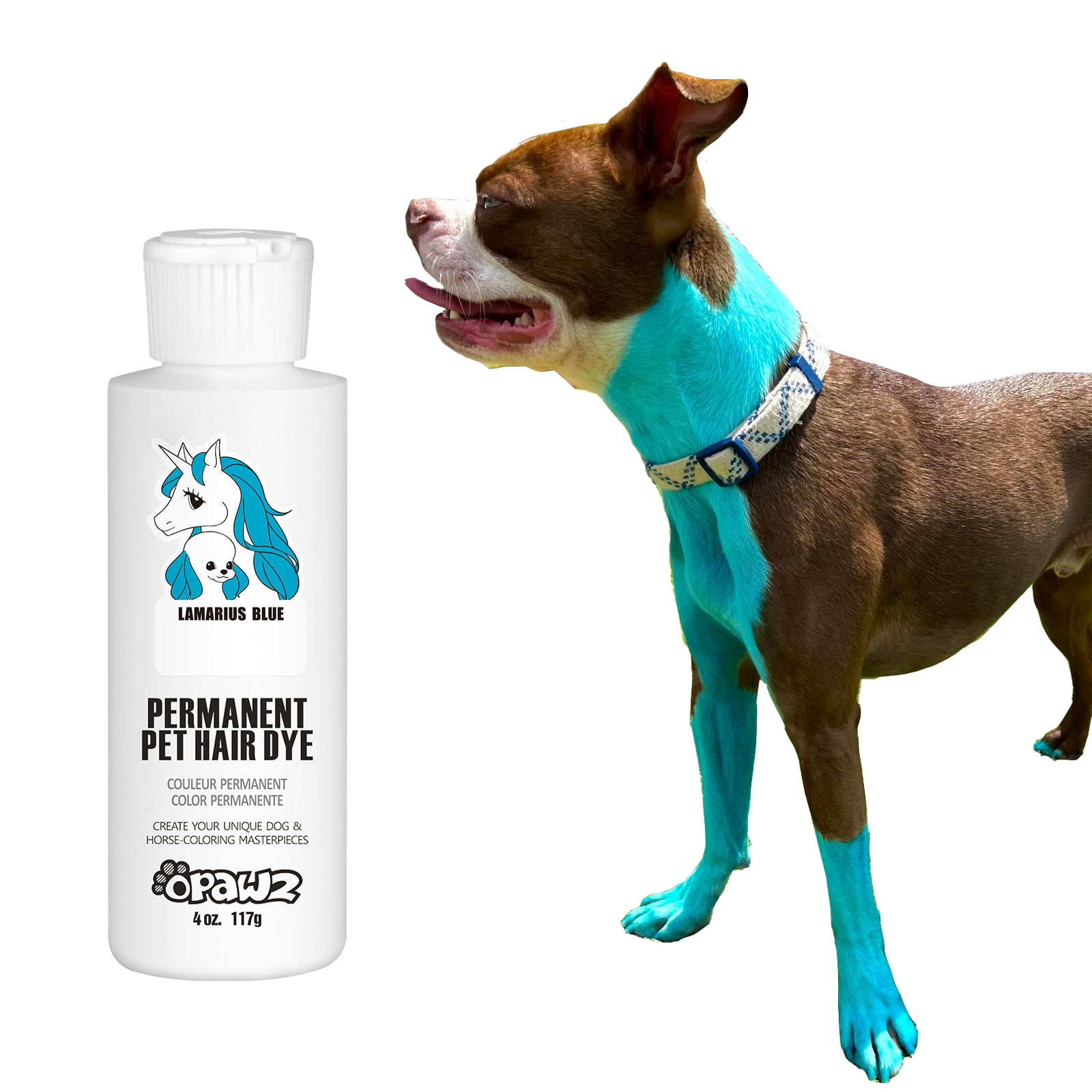 OPAWZ Permanent Dog Hair Dye, Pet Hair Dye Safely Used by Grooming