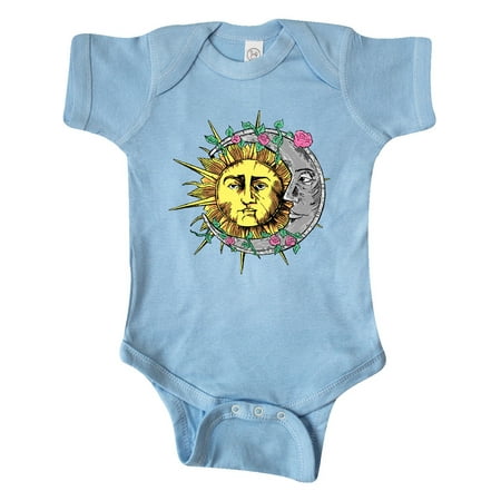 

Inktastic 1st Day of Spring Sun and Moon Equinox with Pink Flowers Gift Baby Boy or Baby Girl Bodysuit