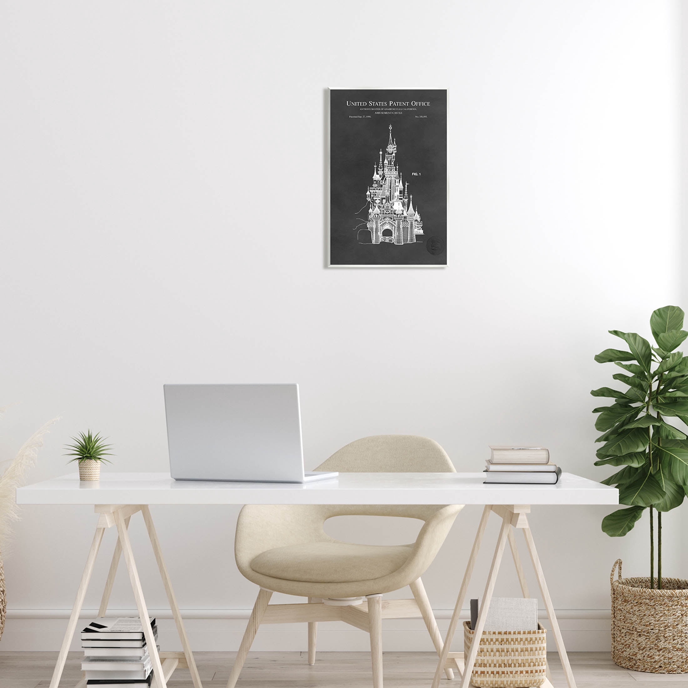 Stupell Industries Detailed Castle Diagram Chart Graphic Art Unframed Art Print Wall Art, Design by Karl Hronek