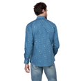 thumbnail image 3 of Camisa Vaquera Clásica Wrangler Manga Larga Hombre 735 Azul G, 3 of 5