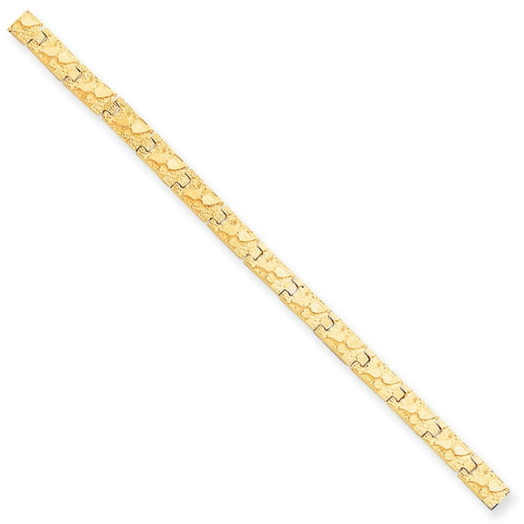 10k 6.0mm NUGGET Bracelet