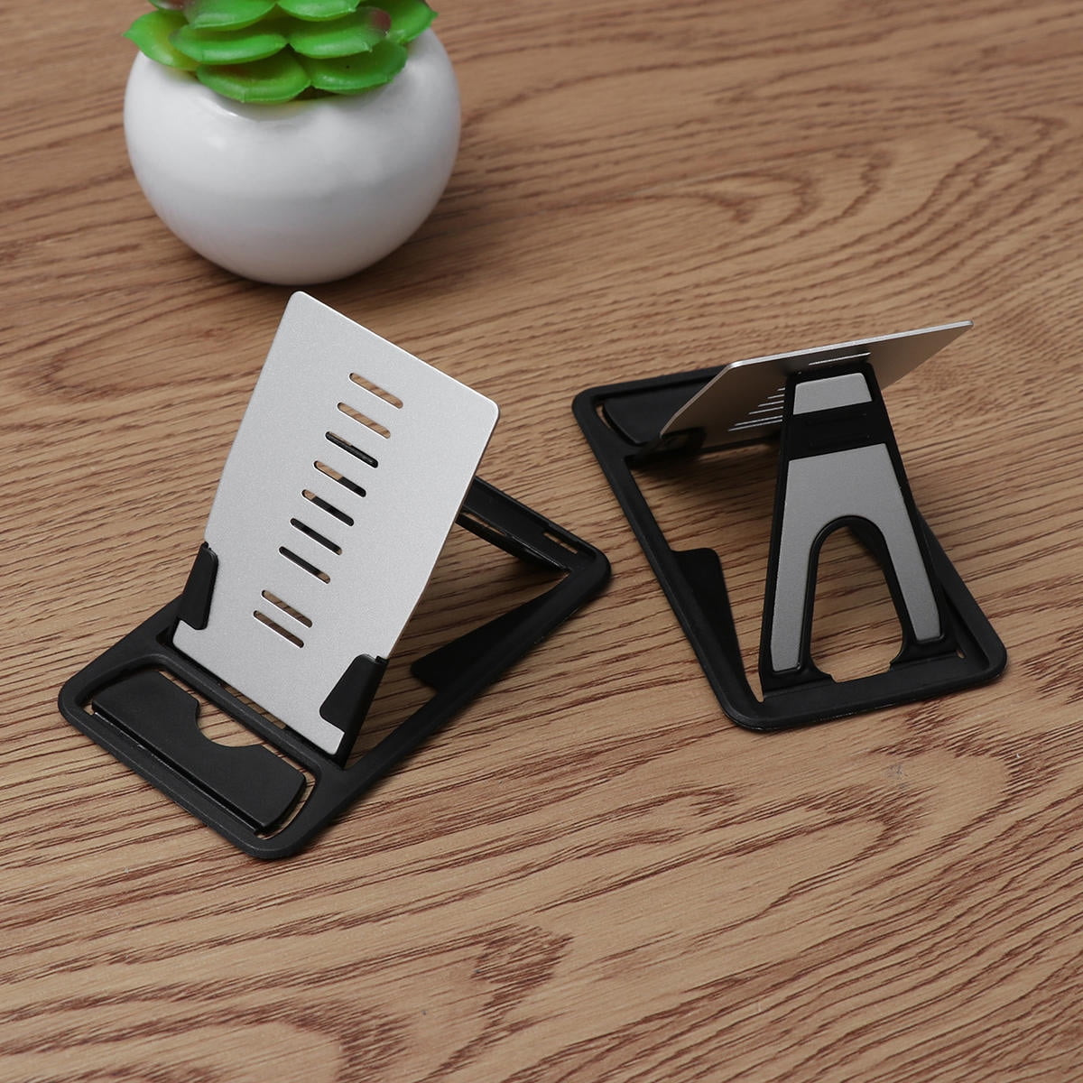 SHOWERORO 2Pack Alloy Mobile Phone Stand for Office with Adjustable Angles