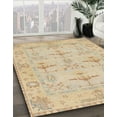 thumbnail image 3 of Ahgly Company Machine Washable Indoor Rectangle Abstract Brown Sand Brown Area Rugs, 6' x 9', 3 of 7
