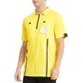 thumbnail image 4 of TOPTIE Men's Soccer Referee Jersey Officials Pro Short Sleeve Referee Shirts-Yellow-3XL, 4 of 7