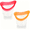Pink + Orange, variant on XIRQI 2Pcs Eye Wash Cup Eye Wash Cleaner Kit Silicone Eyes Cleaning Cup for Rinse Portable Care Tool Transparent with Storage Container for Quick Relief Tired Dust Cleaning Makeup Irritants