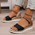 thumbnail image 5 of Willtoo Wedges for Women Summer Dressy Slip On Orthopedic Sandals with Arch Support Open Toe Ankle Strap Beach Boho Sandals, 5 of 6