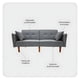thumbnail image 3 of Sofá Cama 2 Plazas Relan Mitah Sillon 186x94x78 Cm, 3 of 6