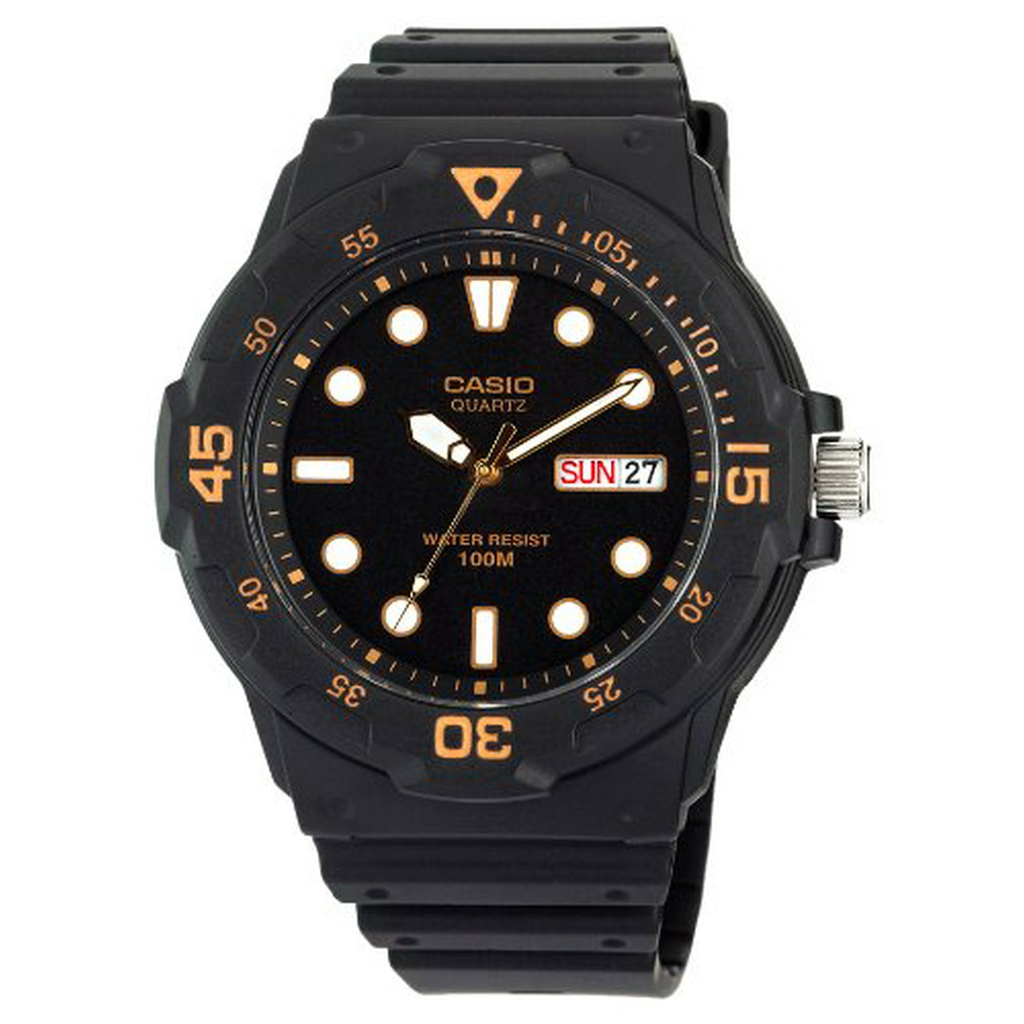 Casio mens watch black online