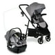 thumbnail image 1 of Britax Willow Brook Baby Travel System, Infant Car Seat and Stroller Combo with Aspen Base, ClickTight Technology, RightSize System and 4 Ways to Stroll, Graphite Glacier, 1 of 5