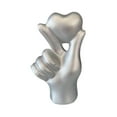 thumbnail image 3 of deevoka Love Sculpture for TV Cabinet Multifunctional Tabletop Decoration Silvery, 3 of 9