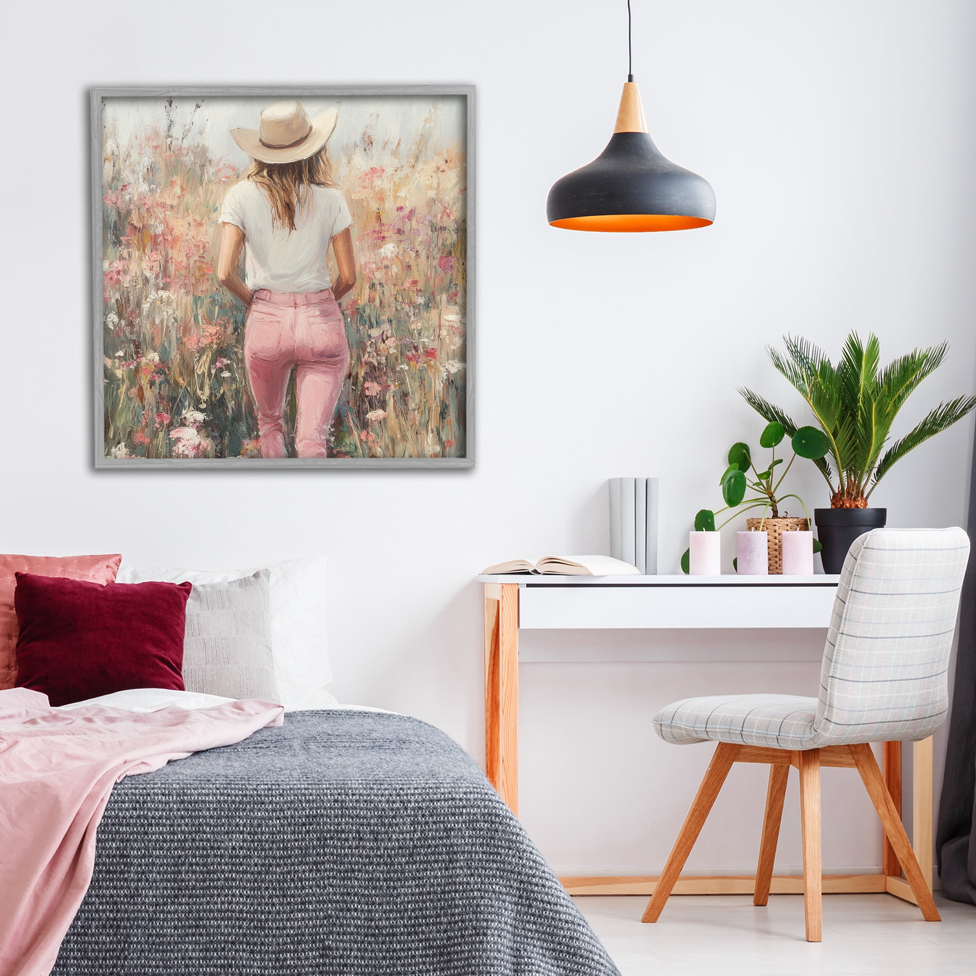 Stupell Industries Moment Of Peace Gray Framed Giclee Art, design by Heidi Kuntz