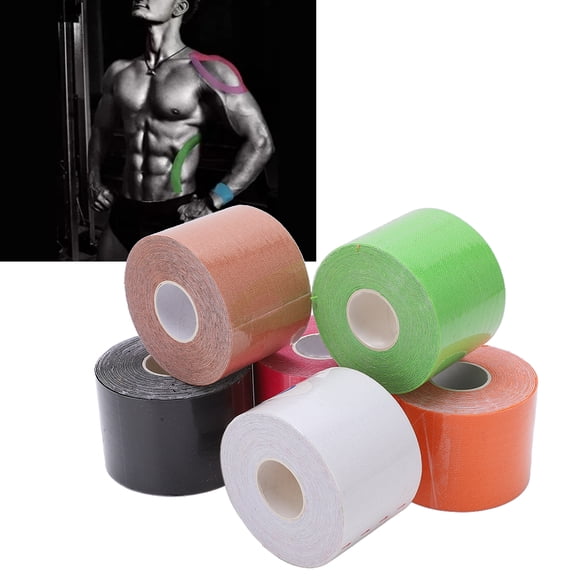 Cinta muscular deportiva ANGGREK de 6 uds de 164 pies cinta elástica de soporte muscular de kinesiología de Tela No tejida 5cm
