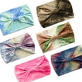 thumbnail image 2 of XXXFLOWER 6 Pcs Head Bands for Women Trendy Wide Knotted Headband Workout Fitness Yoga Athletic Head Wraps Tie-Dye Hair Accessories, 2 of 6