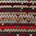 thumbnail image 1 of Ahgly Company Machine Washable Indoor Square Abstract Dark Almond Brown Area Rugs, 3' Square, 1 of 7