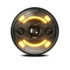 Car Headlights 7 Inch Round Headlight with Hi/Lo Beam, DRL and Turn Signal, Waterproof Design