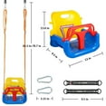thumbnail image 3 of Swing 3 in 1 Seat Hanging Swing Set for Playground Swing Set Full Bucket, 3 of 9