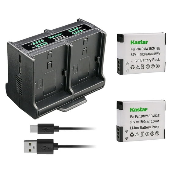 Kastar 2-Pack Battery and Quadruple Charger Compatible with Panasonic Lumix DMC-TZ60, Lumix DMC-TZ61, Lumix DMC-TZ70, Lumix DMC-ZS27, Lumix DMC-ZS30 DMC-ZS30K DMC-ZS30R DMC-ZS30S DMC-ZS30W Camera