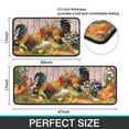 thumbnail image 7 of Farmhouse Kitchen Rug Set of 2, Rooster Theme, Anti-Fatigue, Non-Skid, Waterproof, Vintage Runner Rug, Comfort Mat for Kitchen Home, Sized 17x30 Inches and 17x47 Inches., 7 of 7