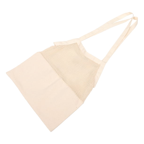 GOOHOCHY Bolsa De Malla De Beige Reutilizable Para Con Asas Gran Capacidad Y Patchwork