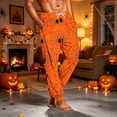 thumbnail image 4 of Mens Halloween Pajamas Cute Pumpkin Ghost Lounge Print Pj Pants Hallowmas Drawstring Lightweight Soft Sleep Pants For Men, 4 of 5