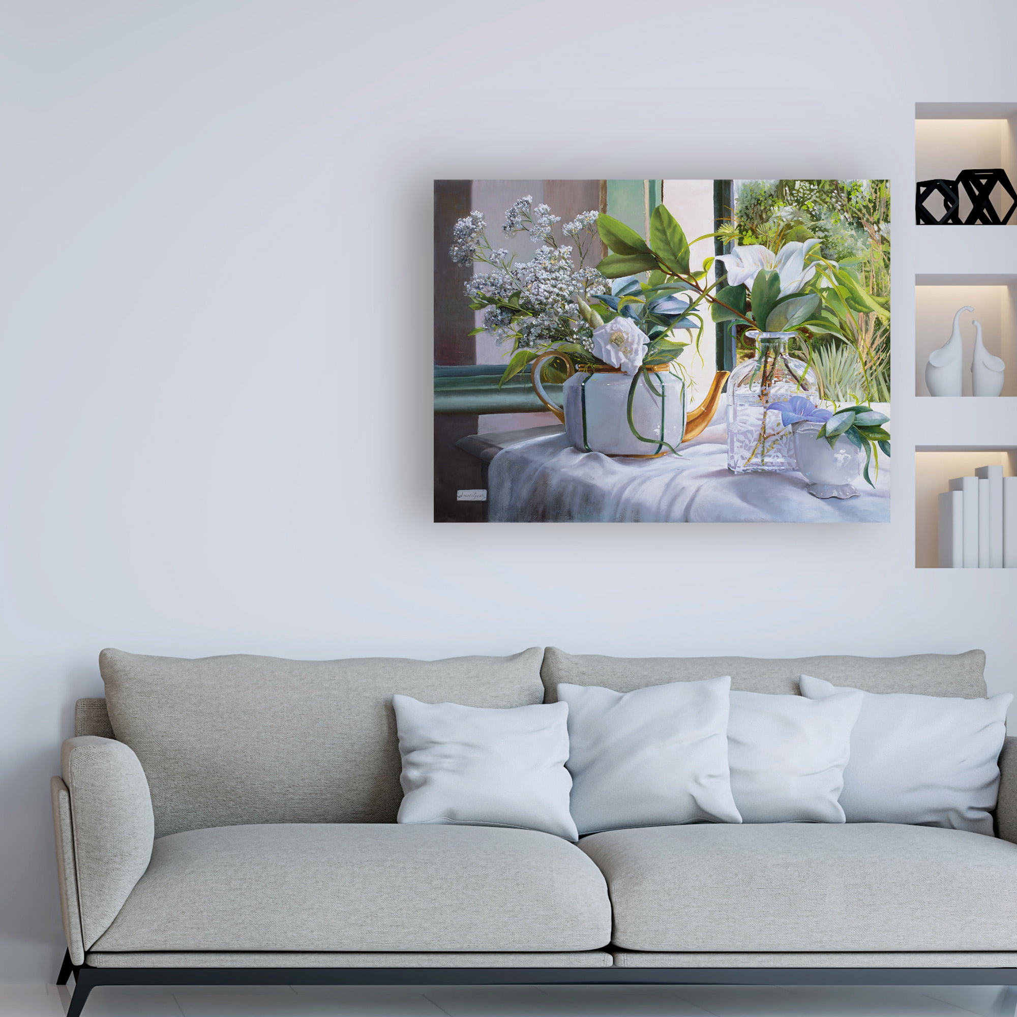Trademark Fine Art 'La Teiera e la Rosa' Canvas Art by Danka Weitzen