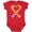 Red, variant on Inktastic Fire Heart Dragons Boys or Girls Baby Bodysuit