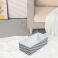 thumbnail image 5 of REGALWOVEN 1 Pack Fabric Storage Bins, Collapsible Closet Organizers for Shelves, Perfect for Storing Clothes Books Wavy Pattern Gray 11*5.5*3.9, 5 of 6