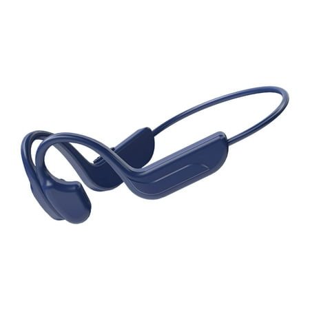 Wovilon Bone Conduction Headphones Earhook, Neckband Bluetooth Earphones Wireless Open Ear Sport Headphone with Mic, Waterproof Sweatproof Conducting Headset Induction Earphones for Sport, Work