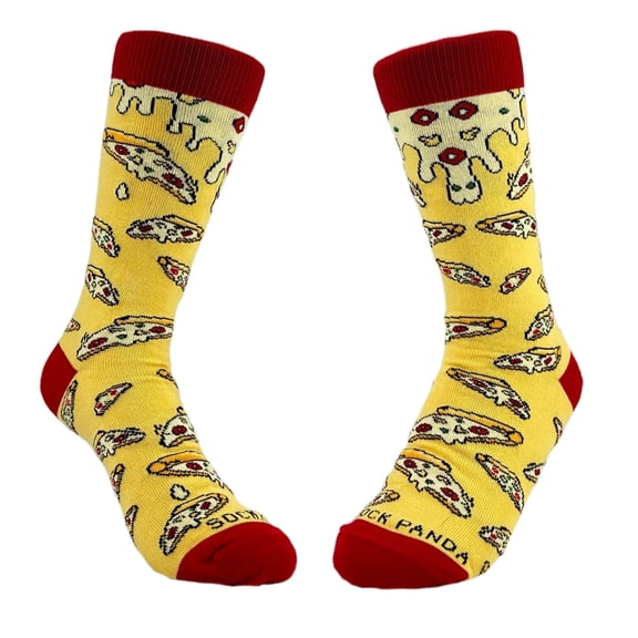 Cheesy Pizza Pattern Socks from the Sock Panda (Adult Small - Shoe Sizes 2-5)