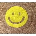 thumbnail image 3 of Kh Handloom Handmade Hand Braided Natural Jute Smile Shade Star Shape Floor Area Rug , Floor Carpet Rug, 3 of 3