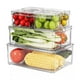 thumbnail image 1 of Organizador Refrigerador Cocina Set 7 Contenedores Con Tapa TRANSPARENTE, 1 of 5