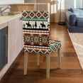 thumbnail image 5 of Xoenoiee Aztec Horse Cactus American Tribal Print Dining Chair Covers Removable Washable Stretch Slipcovers with Elastic Band for Restaurant Kitchen Hotel Decor Supplies, 1 Set, 5 of 7