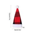 thumbnail image 3 of Mini set de sombrero navideño pack de 10 | Decoración de botella de vino de tela roja, un pequeño sombrero para vajilla, portautensilios, recuerdo para la fiesta | Adorno navideño festivo, 4,72 en, 3 of 7