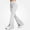White, variant on Women's Pants Fashion Elastic Waist White Stripe High Waist Split Hem Flared Long Pants Trousers White