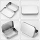 thumbnail image 3 of Caja de hojalata de metal de 8 piezas con tapa, lata de aluminio rectangular pequeña a prueba de óxido, caja de hojalata pequeña para suministros en miniatura, caja de hojalata para almacenamiento en, 3 of 5