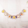 thumbnail image 2 of HTOOQ Natural Burlap Banner for Easter Decorations,Bunny Carrot and Chick Pattern Bunting Banner - -, 2 of 5
