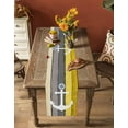 thumbnail image 4 of Nautical Anchor Table Runner Yellow Gray Gradient Wooden Grain Tablerunners 13 x 70 Inch, Table Decorations Tabletop Scarf for Summer Gathering Holiday Farmhouse Kitchen Dining Decor, 4 of 6