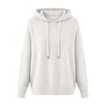 thumbnail image 2 of MESSUEN Hooded Sweater Women Baggy Sweater Thermal Sweater for Women Ladies Sweaters Winter Sweaters for Women Womens Oversized Sweater Fall Shirt White S, 2 of 4