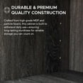 thumbnail image 6 of Sunjoy Quub Two Door Cabinet, 3D Textured Space Saving Stackable Cabinet for Indoor Space, 6 of 10