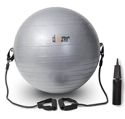 exercise ball with resistance bands
