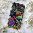 thumbnail image 5 of Retro Space Collage iPhone Case, Vintage Sci-Fi Art Phone Cover for iPhone 16 15 14 13 12 11 Pro Max Plus Mini, 5 of 6