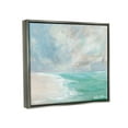 thumbnail image 3 of Stupell Peaceful Beach Foam Shore Scenery Landscape Painting Gray Floater Framed Art Print Wall Art, 3 of 6