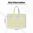 thumbnail image 3 of Kdxio Yellow Lemon Leaves File Tote Document Bag Business Briefcase Bag Document Organizer Tote Briefcase for Letter A4 Files Business Teacher Office Bag, 3 of 8