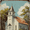 Rustic White Church Vintage, variant on Qisvanset Jesus Holding Lamb Religious Canvas Wall Art 15.75x11.81 Inches