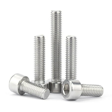

ZX 3/50Pcs M1.6 M2 M2.5 M3 M3.5 M4 M5 M6 M8 GB70.1 304 Stainless Steel Hexagon Hex Socket Smooth Cap Head Allen Screw Bolt L=3~95mm (Color : 22mm Size : 5pcs M6)-0810