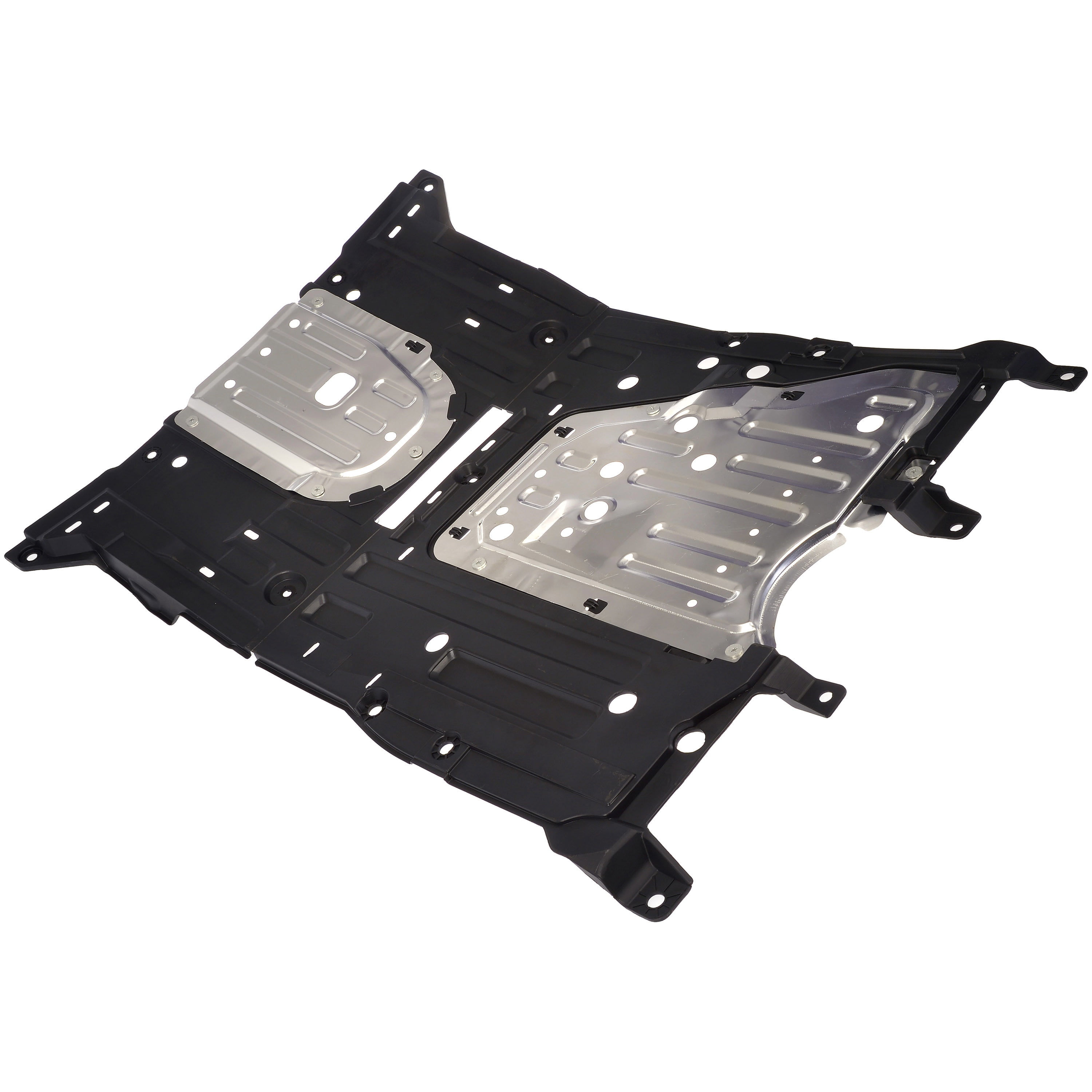 Dorman 927-803 Front Center Lower Undercar Shield for Specific Honda Models, Black; Silver