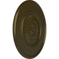 thumbnail image 3 of 29 3/4"OD x 1 1/2"P Wigan Ceiling Medallion, Hand-Painted Brass, 3 of 7