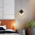 thumbnail image 7 of Black Dimmable LED Pendant Light Fixture, Minimalist Nordic Style Modern Decorative Pendant Lighting, Simple Geometric Shape Hanging Lamp, Adjustable Height Ceiling Chandelier for Bedside Bar Counter, 7 of 7