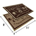 thumbnail image 2 of Stylish Camping LRVH8117 Reversible LED Illuminated Mat - RV Home, Brown/Beige, 8' x 11', 2 of 2