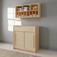 thumbnail image 2 of SafeGlide Changing Table and Wall Organizer Set, Built-In Storage, Easy to Clean, Natural, 2 of 7